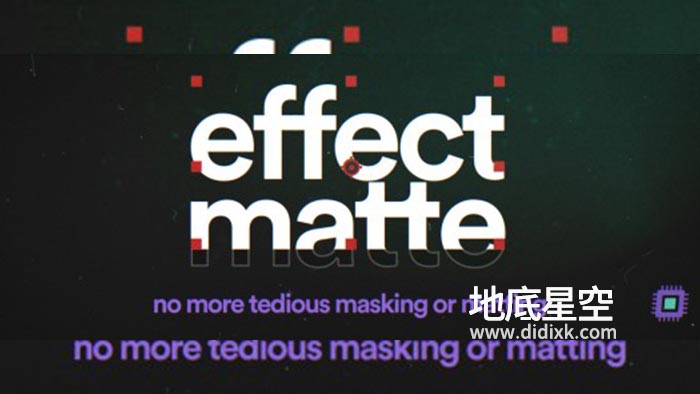 AE插件-中文汉化版蒙板遮罩底栏文字特效 Effect Matte v1.3.7 Win/Mac