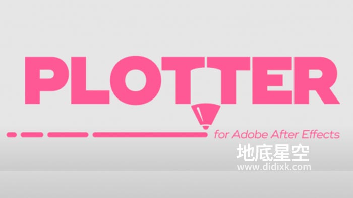 AE插件-中文汉化版抽象创意矢量艺术视觉特效 Plotter V1.0 Win