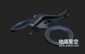 3D模型-科幻攻击型无人机模型