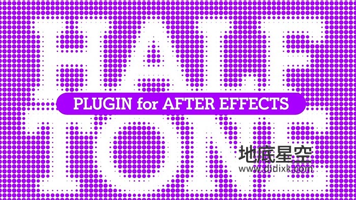 AE插件-创意半调圆点填充效果 Halftone V1.1.1 Win/Mac