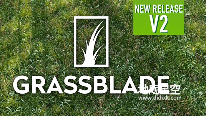 Blender插件-三维草地花卉生成工具 Grassblade V2.2