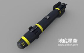 C4D模型-高超音速导弹AMG导弹