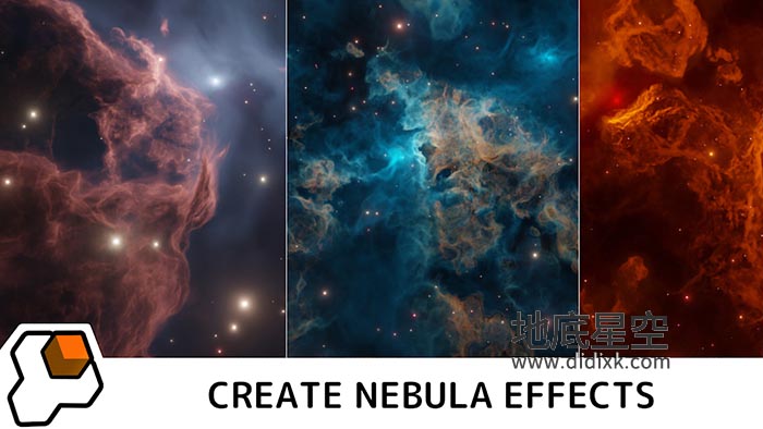 Blender插件-三维太空璀璨星云生成器 Nebula Generator V2.0.2