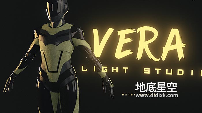 Blender插件-室内摄影棚网格体积灯光 Vera Light Studio Pro v1.00