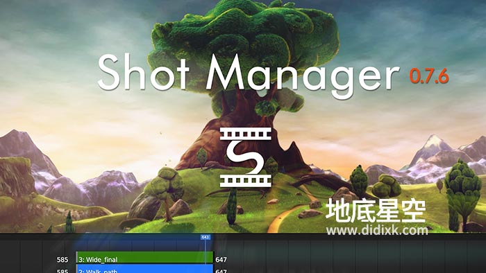 Blender插件-专业摄像机镜头区间设置工具 Shot Manager Pro V0.76b