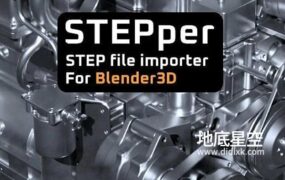 Blender插件-导入STEP文件插件 STEPper V1.1