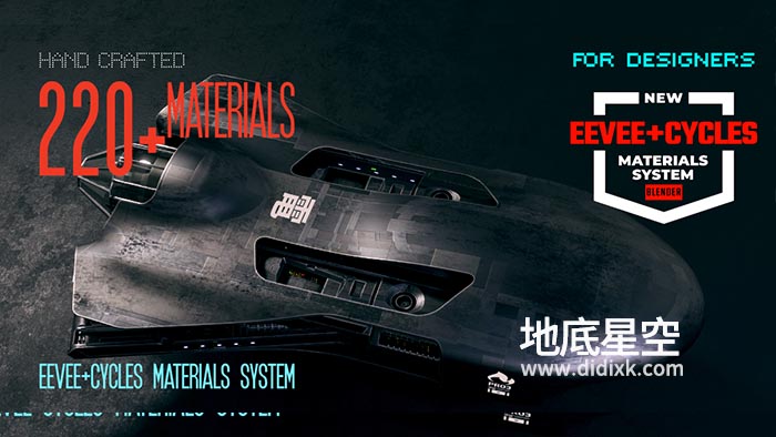 Blender插件-出色的材质纹理贴图系统 Eevee + Cycles Materials System V9.1