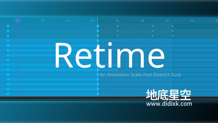 Blender插件-动画关键帧比例缩放工具 Retime V1.0.3