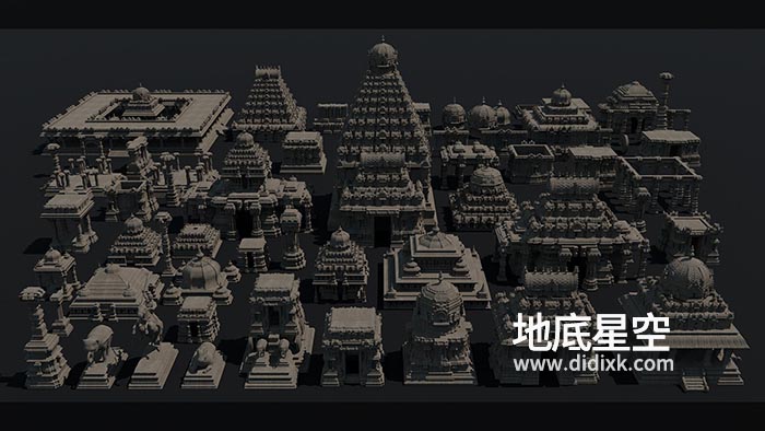 3D模型-远古神庙遗迹模型