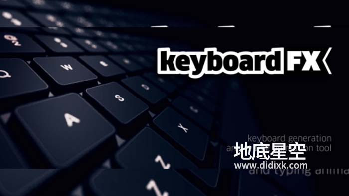 AE脚本-中文汉化版实体键盘操作界面打字输入动画 keyboardFX v1.2