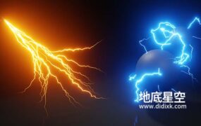 Blender插件-闪电特效生成器插件 Lightning Bolts Generator V3.2