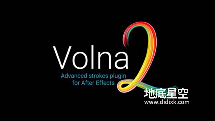 AE插件-中文汉化版动态线条路径描边绘制生长动画 Volna V2.1.3 Win