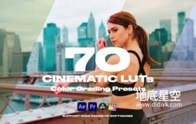 LUTs预设-70个电影大片LUT调色预设