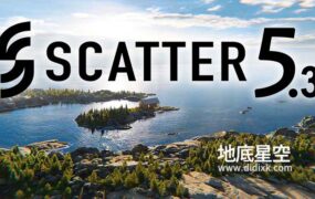 Blender插件-花草树木模型随机分布散步生成插件 Blender Market – Scatter 5.3