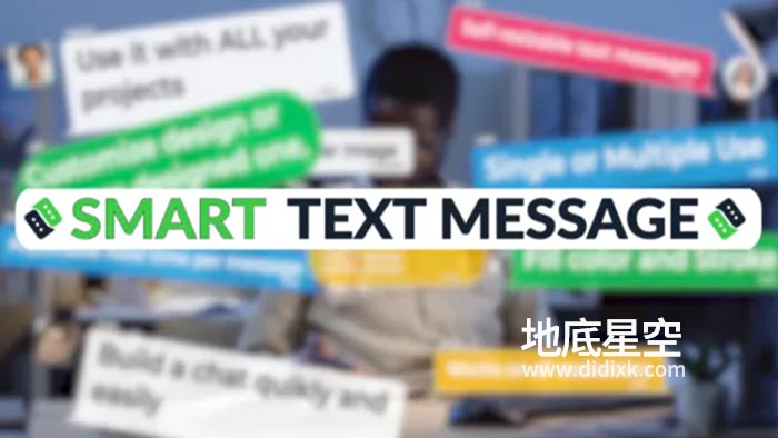 AE脚本-智能弹窗短信消息聊天对话气泡动画生成器 Smart Text Message