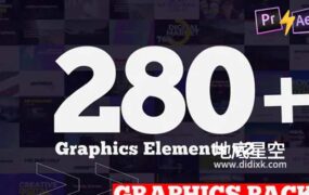 AE/PR模板-280组现代文字标题排版设计动画 Titles Graphics Pack