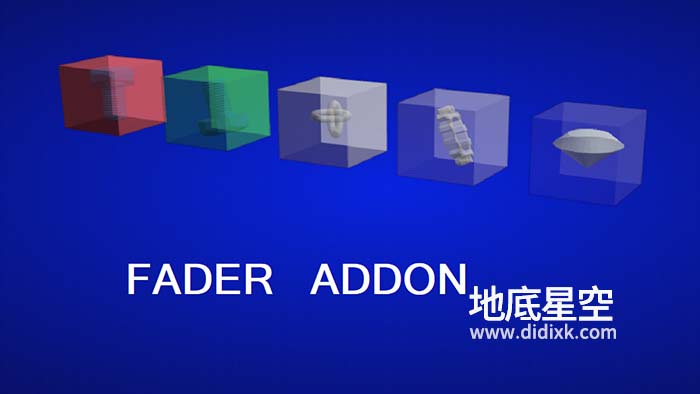 Blender插件-三维模型透明度控制 Fader V1