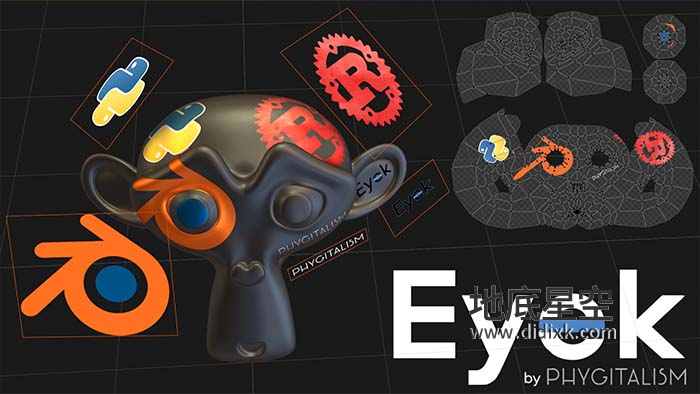 Blender插件-多贴图投射UV工具 Eyek v0.2.7