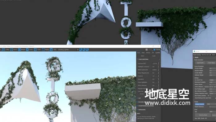 3DS MAX插件-藤蔓生长 Gtools Gtools Ivy p0.77-s0785