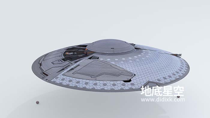 3D模型-科幻飞船C4D模型