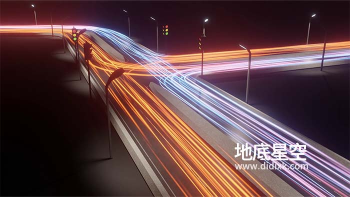 Blender插件-光线拖尾轨迹发生器 Light Trails Generator V1.1