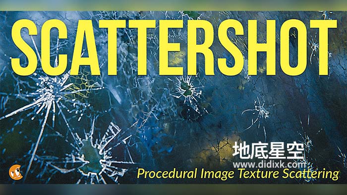 Blender插件-贴图融合控制 Scattershot V1.8.1 – Pbr Texture Bombing For Blender