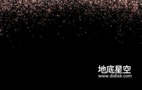 视频素材-金色闪烁粒子循环动态素材