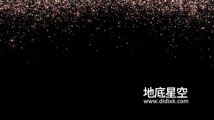 视频素材-金色闪烁粒子循环动态素材