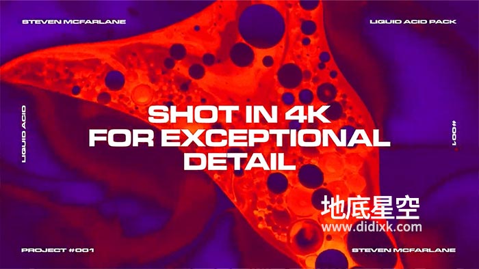 视频素材-51个4K在化学反应中液体流动酸性视觉效果背景动画素材