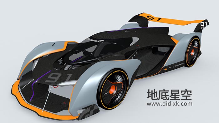 3D模型-2017款迈凯伦虚拟概念超跑C4D模型