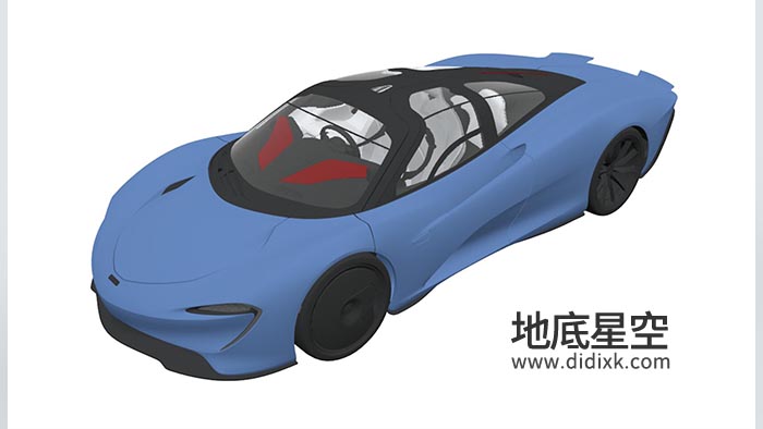 3D模型-2019款迈凯伦性能跑车C4D模型