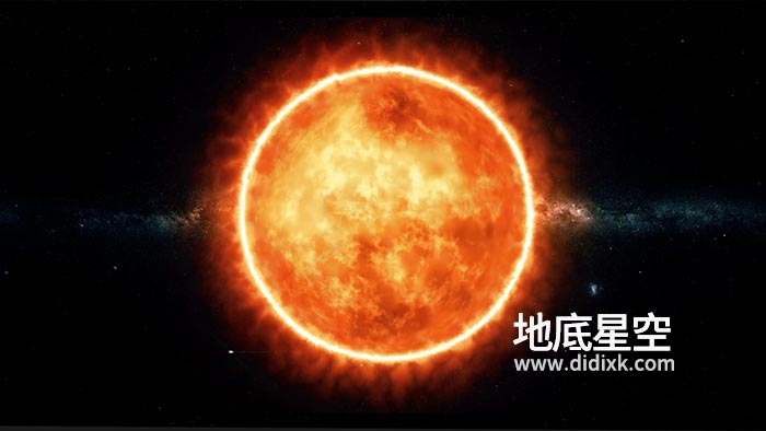 视频素材-宇宙太空中的太阳旋转