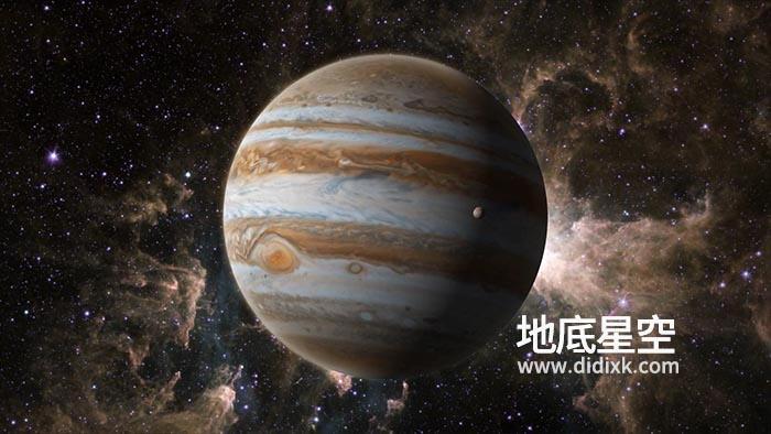 视频素材-宇宙太空中的木星旋转