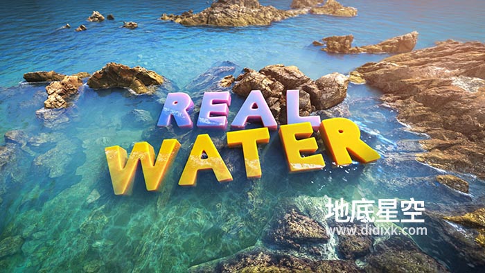 Blender插件-真实水流材质着色器湖泊海洋生成 Real Water v1.1.0