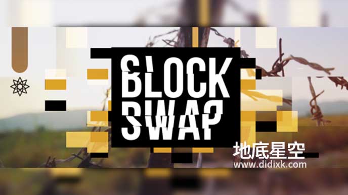 AE/PR插件-中文汉化版随机生成像素块视觉特效 Block Swap v1.5 Win/Mac