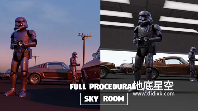 Blender插件-HDR天空场景环境 Procedural HDR Lighting V2.1.2