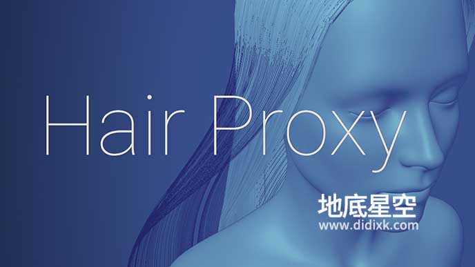 Blender插件-头发发型生成器 Hair Proxy V1.3