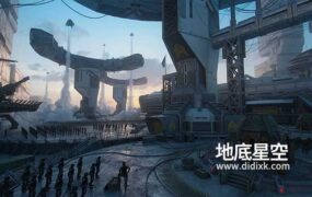 Blender预设-未来科幻基地防御建筑军事战争3D模型库 Future Warfare + Textures