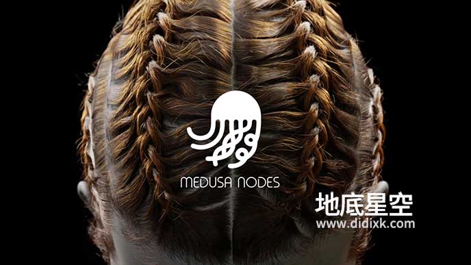 Blender插件-头发系统程序制作器 Medusa Nodes v1.0.4