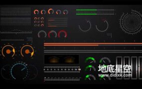 AE插件脚本-快速创建酷炫的HUD仪表盘刻度标尺图形动画 easyRulers 2 v2.02