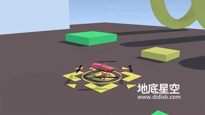 Blender预设-无人机飞行器绑定资产 Drone Rig Pro v1.2b