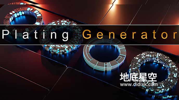 Blender插件-多边形纹理随机生成 Plating Generator and Greebles v2.1 + 预设库