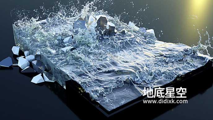 Blender插件-水花液体流体模拟工具插件 FLIP Fluids v1.8.0+预设