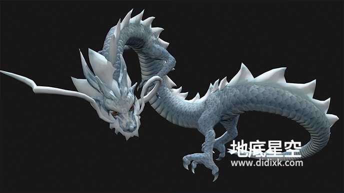 3D模型-C4D中国龙模型