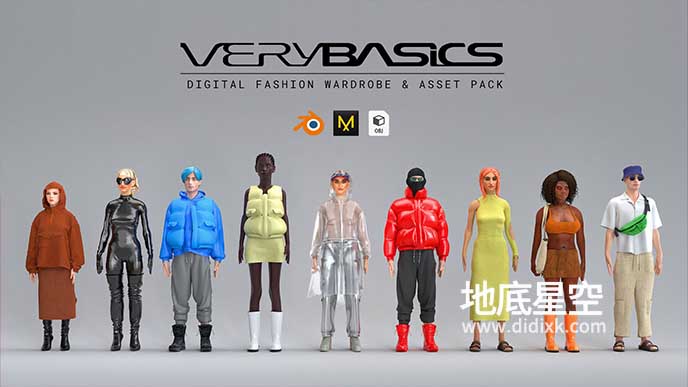 3D模型-三维人物服装配饰模型