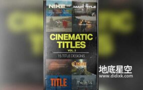 AE/PR/FCPX/PSD模板-15组大气电影字幕文字排版动画预设