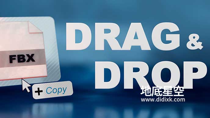 Blender插件-多格式文件拖拽导入插件 Drag & Drop Import V1.04