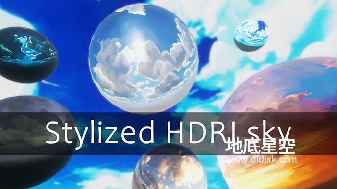 HDR贴图-28组卡通HDRI天空素材