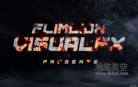 AE教程-文字燃烧效果的电影预告片动画