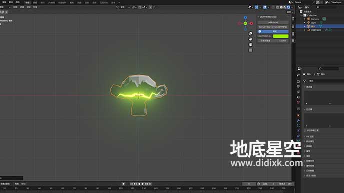 Blender插件-电流路径绘制插件 Lightning Draw v1.0.0